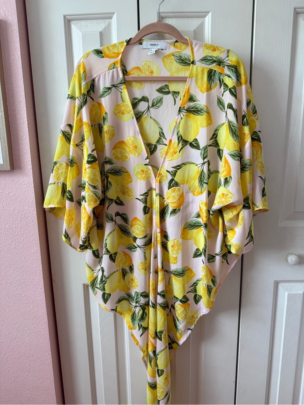 Lemon Print Plus Size top